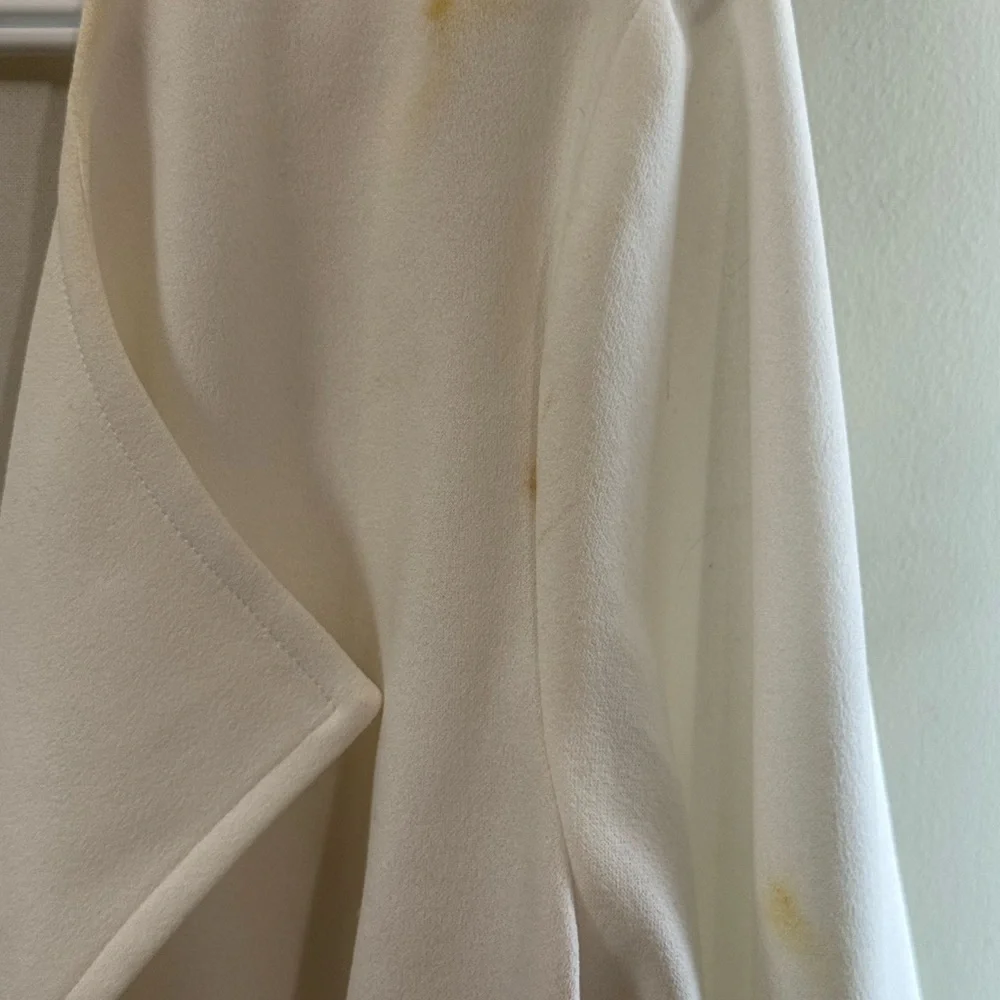 Suzy Shier Cream Open-Front Jacket - Picture 7 of 7